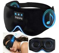 Sleep Mask Headphones, Ultra-Lightweight 3D Contoured for Side Sleepers, Hi-Fi Stereo 15H Playtime, Breathable Zero Pressure for Travel Insomnia Yoga Gift