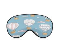 Sleep Mask Hot AiR Balloon for Light Blocking,Eye Mask for Women Men Side Sleeper,Puffiness Dry Eyes Headache,Adjustable Strap