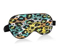 Sleep Mask Leopard Colorful Printed Cool Night Eye Shade Cover Soft Comfort Blindfold Blockout Light Adjustable Strap for Men Women