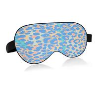 Sleep Mask Leopard Pattern Night Eye Shade Cover Soft Comfort Blindfold Blockout Light Adjustable Strap for Men Women