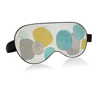 Sleep Mask Modern Abstract Circles Night Eye Shade Cover Soft Comfort Blindfold Blockout Light Adjustable Strap for Men Women