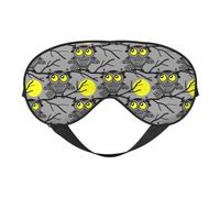 Sleep Mask, Moon Owl - Gray Eye Masks for Sleep, Sleep Masks for Women and Men, Blackout Eye Covers for Travel/Sleeping