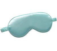 Sleep mask, Mulberry Silk Sleep Eye Mask Blindfold with Elastic Strap Soft Eye Cover Eyeshade for Night Sleeping White(Mint_1 Count (Pack of 1))