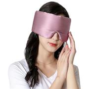 Sleep Mask Mulberry Silk Sleep Mask Multicolor with Adjustable Strap for Travel Sleep and Meditation(Bean Sand)