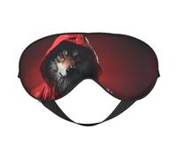 Sleep Mask, Mysterious Hooded Wolf Eye Masks for Sleep, Sleep Masks for Women and Men, Blackout Eye Covers for Travel/Sleeping