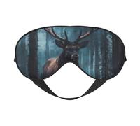 Sleep Mask, Mystical Forest Elk Eye Masks for Sleep, Sleep Masks for Women and Men, Blackout Eye Covers for Travel/Sleeping
