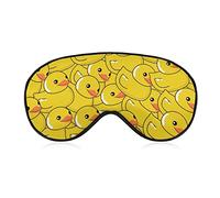 Sleep Mask Night Cover Eye Sleeping Masks Compatible with Funny Rubber Duck for Women Men, Breathable Blindfold for Airplane Travel Adjustable Strap