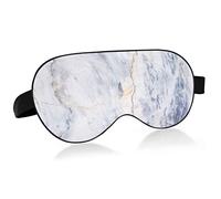 Sleep Mask Pale Blue Marble Night Eye Shade Cover Soft Comfort Blindfold Blockout Light Adjustable Strap for Men Women
