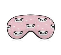 Sleep Mask Panda for Light Blocking,Eye Mask for Women Men Side Sleeper,Puffiness Dry Eyes Headache,Adjustable Strap