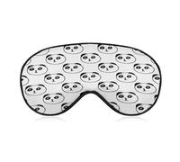 Sleep Mask Panda for Light Blocking,Eye Mask for Women Men Side Sleeper,Puffiness Dry Eyes Headache,Adjustable Strap
