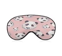 Sleep Mask Panda for Light Blocking,Eye Mask for Women Men Side Sleeper,Puffiness Dry Eyes Headache,Adjustable Strap