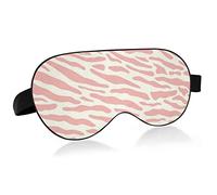 Sleep Mask Pink Tiger Stripes Night Eye Shade Cover Soft Comfort Blindfold Blockout Light Adjustable Strap for Men Women