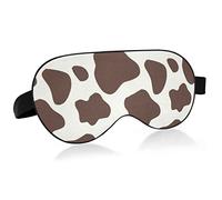 Sleep Mask Retro Cow Print Night Eye Shade Cover Soft Comfort Blindfold Blockout Light Adjustable Strap for Men Women