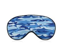 Sleep Mask, Shark Silk Eye Mask with Adjustable Strap for Sleeping, Eye Sleep Shade Cover, Blocks Light Reduces Puffy Eyes Gifts