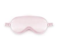 Sleep Mask Silk Eye Mask for Sleeping, Blackout Anti-Allergy Silk Eye Mask with Elastic Strap for Night,Travel,Nap,Meditation (Pink)