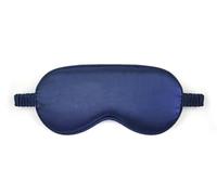 Sleep Mask Silk Eye Mask for Sleeping, Blackout Anti-Allergy Silk Eye Mask with Elastic Strap for Night,Travel,Nap,Meditation (Blue)