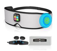 Sleep Mask Sleep Headphones with Bluetooth Headphones Ultra-Thin StereoComfortable & Adjustable Sleeping Mask, Zero Eye Pressure,Side Sleepers Sleep Mask Speakers Perfect for Sleeping