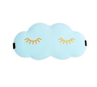 Sleep Mask Sleeping Blindfold 3D Cloud Cartoon Cloud Eye Mask Cute Eyelashes Sleep Shade Eyepatch Sleeping Aid Eye Shade Cover(Blue)