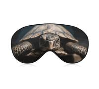 Sleep Mask Soft Comfortable Eye Mask with Adjustable Strap Eye Cover Animal TortoiseEye Shade for Men Women Work Travel
