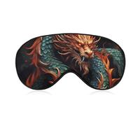 Sleep Mask Soft Comfortable Eye Mask with Adjustable Strap Eye Cover Chinese DragonEye Shade for Men Women Work Travel
