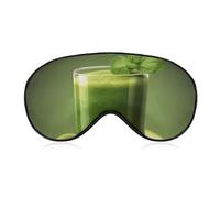 Sleep Mask Soft Comfortable Eye Mask with Adjustable Strap Eye Cover Green Fruit JuiceEye Shade for Men Women Work Travel
