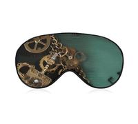 Sleep Mask Soft Comfortable Eye Mask with Adjustable Strap Eye Cover Steampunk Watches Keys and ChainsEye Shade for Men Women Work Travel