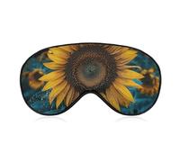 Sleep Mask Soft Comfortable Eye Mask with Adjustable Strap Eye Cover The Most Beautiful SunflowerEye Shade for Men Women Work Travel