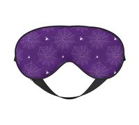 Sleep Mask, Spider Web Purple Cool Eye Masks for Sleep, Sleep Masks for Women and Men, Blackout Eye Covers for Travel/Sleeping