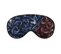 Sleep Mask Spirals Circles Silk Eye Cover Soft Satin Blindfold Elastic Strap Night Eyeshade Travel Nap for Women Men