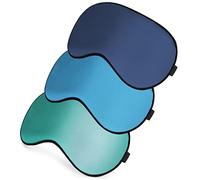 Sleep Mask, Super Soft Eye Masks with Adjustable Strap, Lightweight Comfortable Blindfold, Perfect Blocks Light for Men Women (Net red Green, Dark Green, Navy Blue)