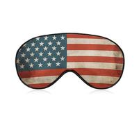 Sleep Mask USA Flag Sleep Eye Mask with Adjustable Strap Blindfold Travel Eye Shade Cover Eyemask Eye Cover Soft Eyeshade Patches for Sleeping Yoga