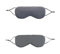 Sleep Mask Warm Cold Dual-Use Soft Silk Eye Mask Night Blackout Blindfold Eye Shade with Adjustable Elastic Strap Travel Shade(Grey,1PC)