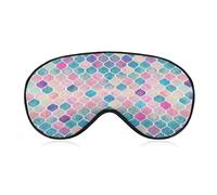 Sleep Mask Watercolor Pattern for Light Blocking,Eye Mask for Women Men Side Sleeper,Puffiness Dry Eyes Headache,Adjustable Strap
