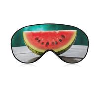 Sleep Mask Watermelon with Smiley Light Blocking Sleeping Eye Mask, Eye Cover with Adjustable Strap Eye Sleep Shade Cover