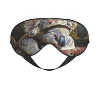 Sleep Mask with Koala Cap, Eye Mask for Sleeping, Blocks Light Perfect for Women and Men, Soft and Comfortable Blindfold for Travel