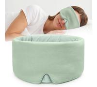 Sleep Masks for Women Men, Light Blocking Eye Masks for Sleeping, Soft No Pressure Breathable Blindfold for Restful Sleep, Suitable for Airplane Travel Essentials, Relaxation Gifts for Women (Sage)