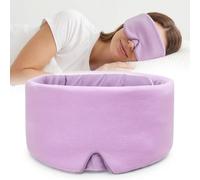 Sleep Masks for Women Men, Light Blocking Eye Masks for Sleeping, Soft No Pressure Breathable Blindfold for Restful Sleep, Suitable for Airplane Travel Essentials, Relaxation Gifts for Women (Purple)