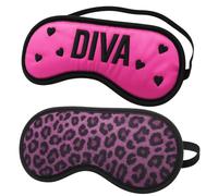 Sleep Masks for Women - Zero Pressure Sleeping Eye Mask -3D Ergonomic Design Eye Movement and Eyelash Friendly, Ultra Comfortable Blindfold for Sleeping (Diva + Leopard)