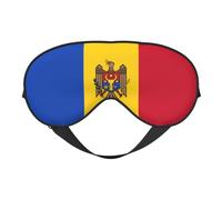 Sleep Masks Silky Flag of Moldova Eye Cover Soft Satin Blindfold Elastic for Women Man Travel Nap - Silent Night Stars