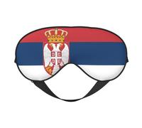 Sleep Masks Silky Flag of Serbia Eye Cover Soft Satin Blindfold Elastic for Women Man Travel Nap - Silent Night Stars