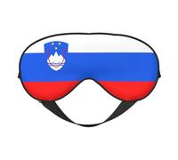 Sleep Masks Silky Flag of Slovenia Eye Cover Soft Satin Blindfold Elastic for Women Man Travel Nap - Silent Night Stars