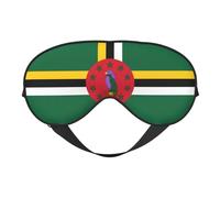 Sleep Masks Silky Flag of The Commonwealth of Dominica Eye Cover Soft Satin Blindfold Elastic for Women Man Travel Nap - Silent Night Stars