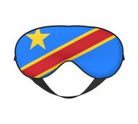 Sleep Masks Silky Flag of The Congo Eye Cover Soft Satin Blindfold Elastic for Women Man Travel Nap - Silent Night Stars