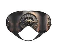 Sleep Masks Silky Magical Design Norse Runes Compass Eye Cover Soft Satin Blindfold Elastic for Women Man Travel Nap - Silent Night Stars