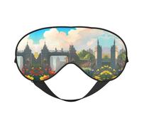 Sleep Masks Silky Outside The Castle Gate Eye Cover Soft Satin Blindfold Elastic for Women Man Travel Nap - Silent Night Stars