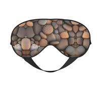 Sleep Masks Silky Pebbles in The Beach Eye Cover Soft Satin Blindfold Elastic for Women Man Travel Nap - Silent Night Stars