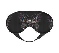 Sleep Masks Silky Science Butterfly Eye Cover Soft Satin Blindfold Elastic for Women Man Travel Nap - Silent Night Stars