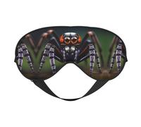 Sleep Masks Silky Tropical Rainforest Spiders Eye Cover Soft Satin Blindfold Elastic for Women Man Travel Nap - Silent Night Stars