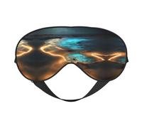 Sleep Masks Silky View Under The Moon Eye Cover Soft Satin Blindfold Elastic for Women Man Travel Nap - Silent Night Stars