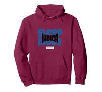 Sleep Mode Indica Pullover Hoodie, Adult Unisex, Burgundy, Large